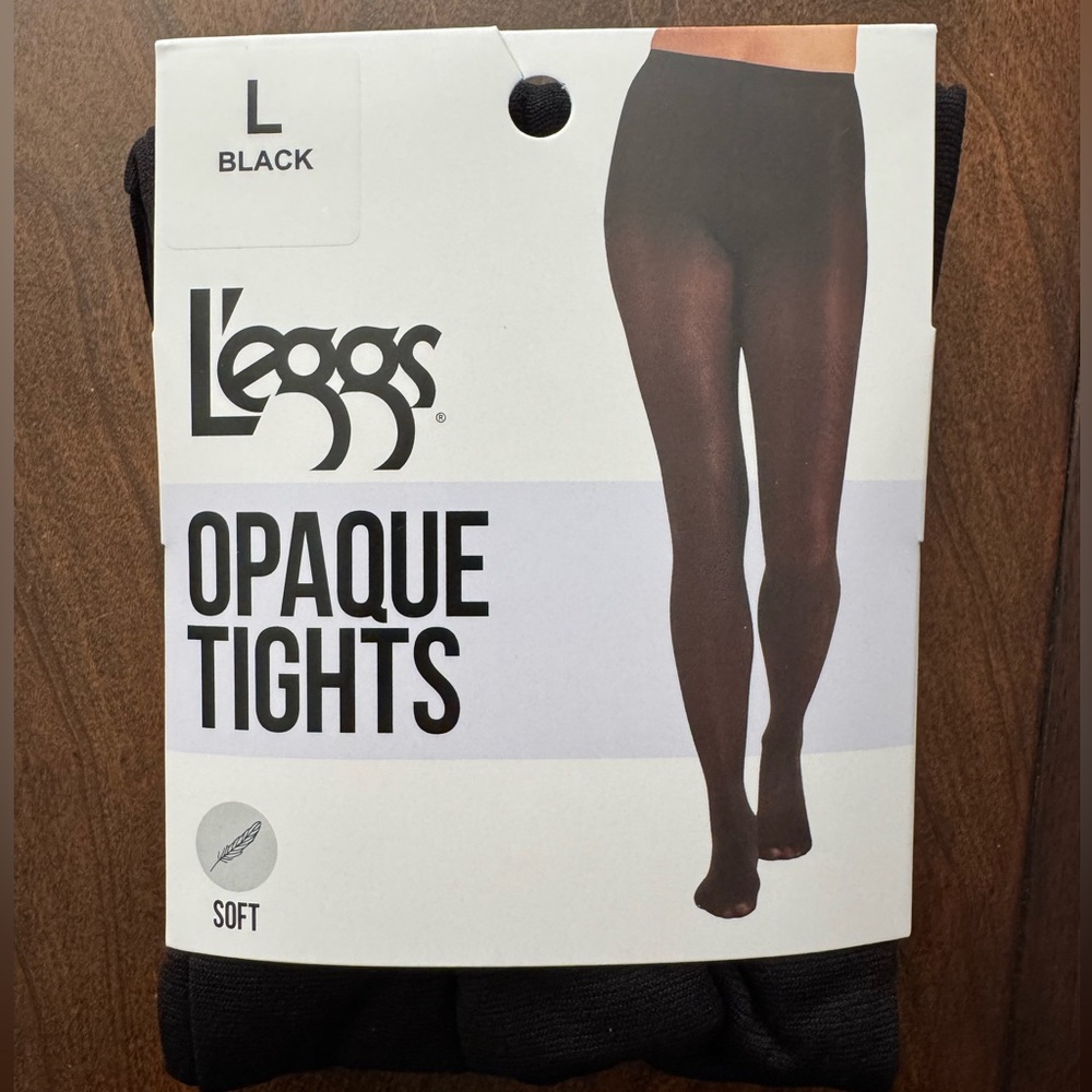 L'eggs Black Opaque Tights